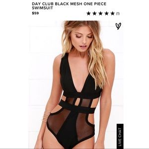🖤Day Club Black Mesa Cutout One Piece 🖤